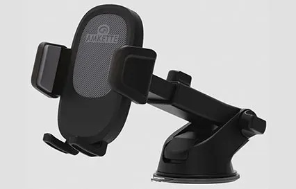 Amkette iGrip Drive Compact - Best long-arm dashboard phone holder for cars
