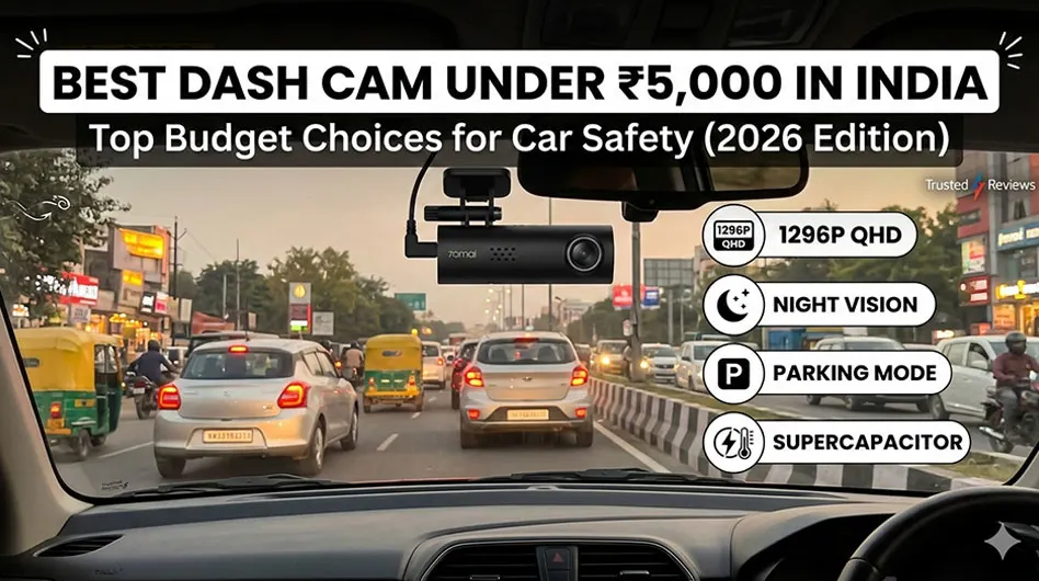 Best dash cam under 5000 in India 2026 - Top Budget Car Cameras