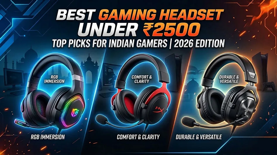 Best gaming headset under 2500 in India 2026 - Top Picks