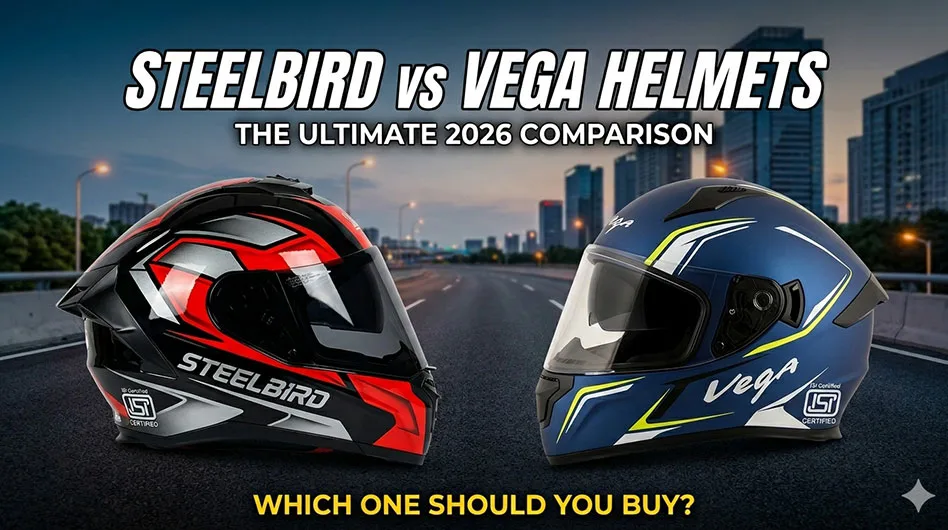teelbird vs Vega Helmet Comparison 2026 - Which brand is better?